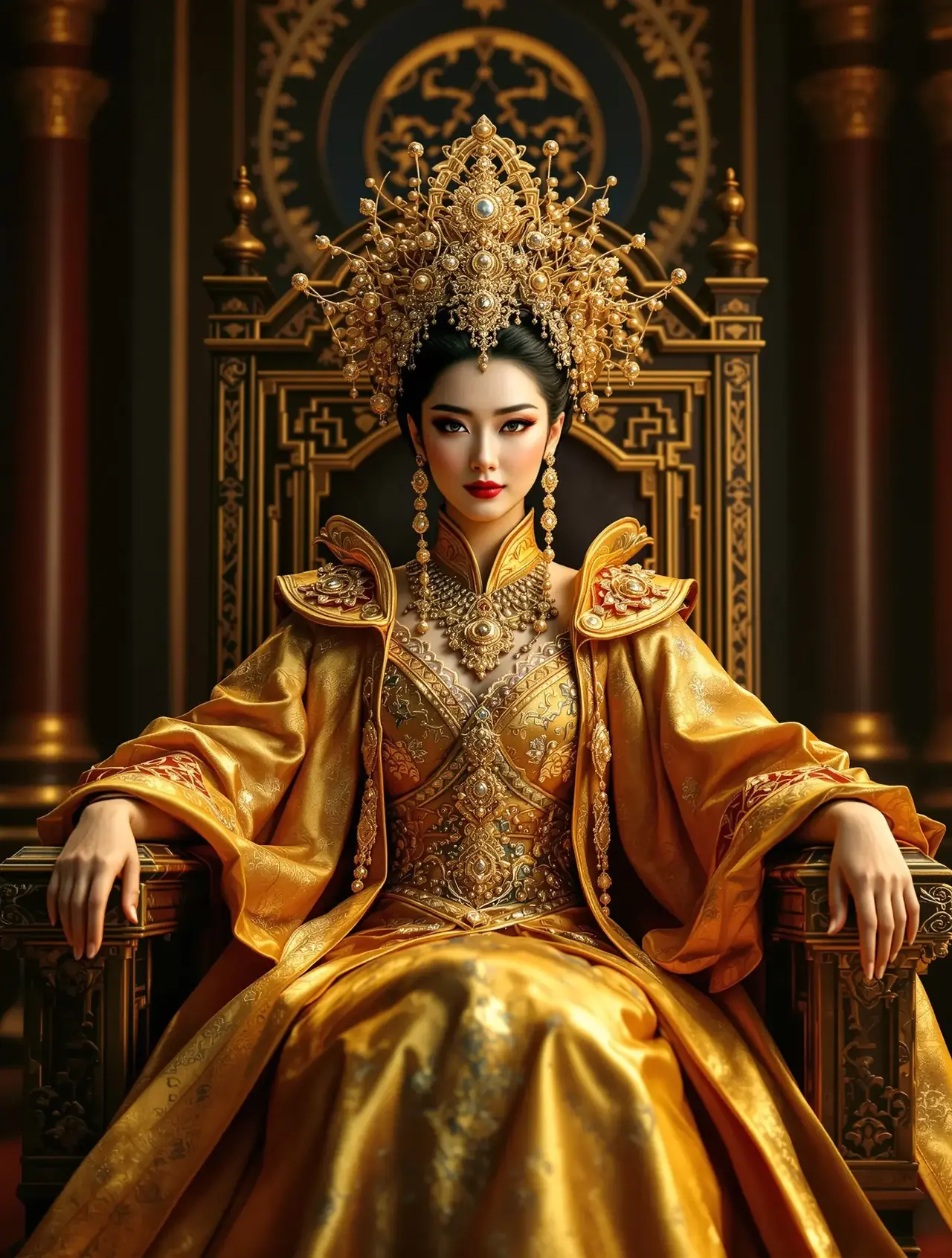 《凤归朝：重生皇后不好惹》官方封面，穿越重生题材短剧，重生复仇、宫斗、大女主、权谋